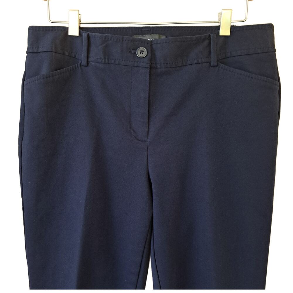 TALBOTS Navy Blue Hampshire Ankle Pant Size 8 Business Casual - Picture 7 of 9